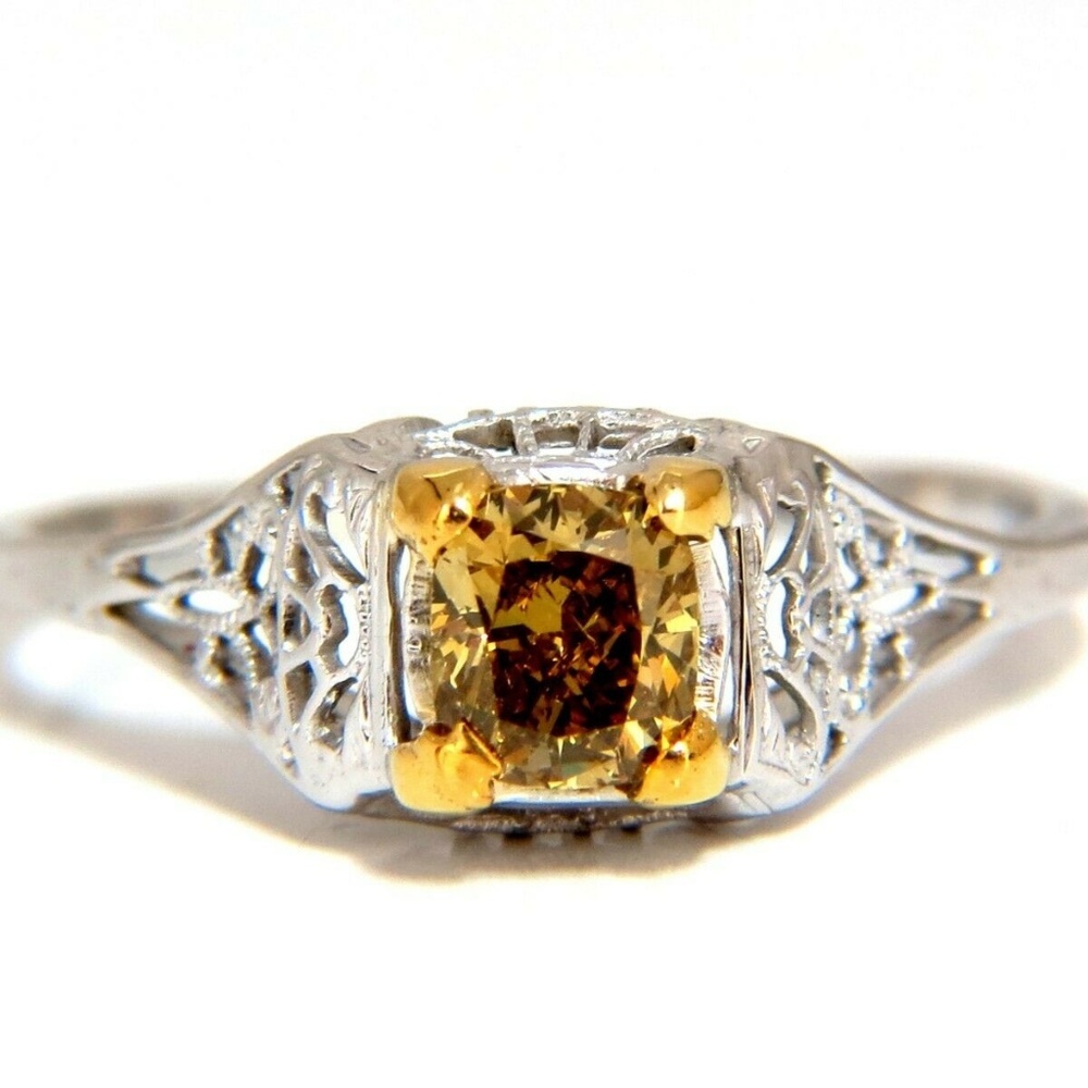 .57ct Natural Fancy Orange Brown Diamond Vintage*